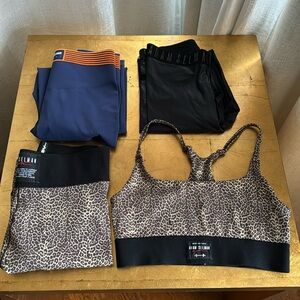 Adam Selman size small workout lot. 3 pants one bra.